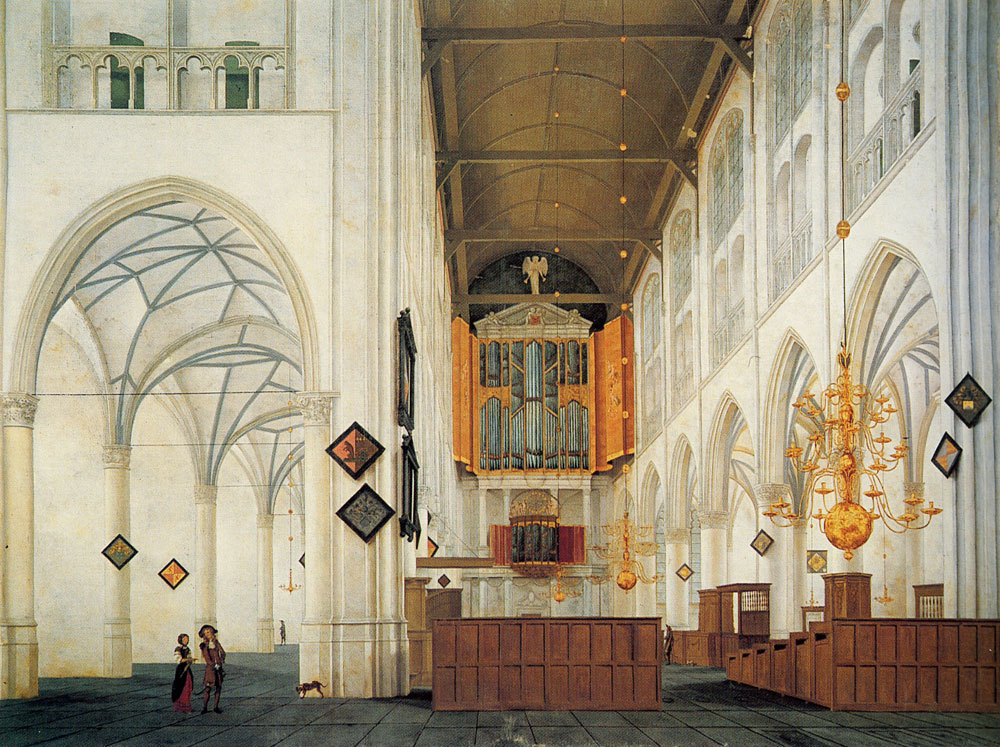 Pieter Saenredam - Interior view of the St. Laurenskerk, Alkmaar